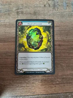 Flesh and Blood FAB Heart of Fyendal NM UnlimitedRainbow Foil Welcome to Rathe - Image 1