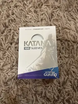 Katana Ultimate Guard Standard Size Ideal Fit Card Sleeves 100 Sleeves- WHITE - Image 1