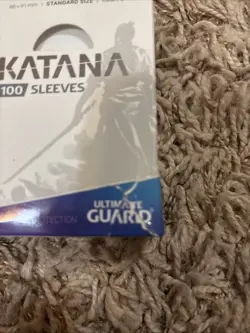 Katana Ultimate Guard Standard Size Ideal Fit Card Sleeves 100 Sleeves- WHITE - Image 2