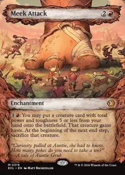 Meek Attack (#319) - Foil Showcase ECL NM MTG - Image 1