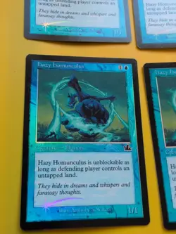 Hazy Homunculus x4 MTG Playset OLD BORDER FOIL CARD. PROPHECY illusion x4 . - Image 2