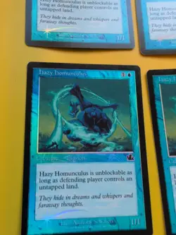 Hazy Homunculus x4 MTG Playset OLD BORDER FOIL CARD. PROPHECY illusion x4 . - Image 3