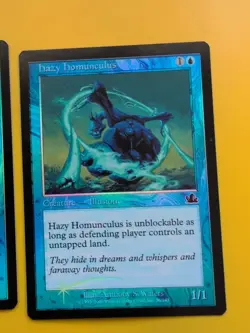 Hazy Homunculus x4 MTG Playset OLD BORDER FOIL CARD. PROPHECY illusion x4 . - Image 5