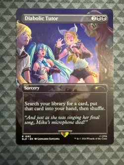MTG Diabolic Tutor #1592 Rare Secret Lair Drop Series (SLD) - Image 2