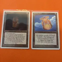 Bronze Tablet and Kormus Bell Fourth Edition 4ED Magic MTG - Image 1