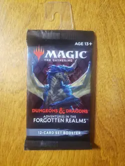 Magic The Gathering D&D Adventures In The Forgotten Realms Set Booster Pack MTG - Image 1