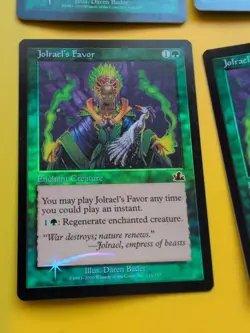 Jolrael's Favor x4 playset MTG CARD OLD BORDER FOIL CARD. PROPHECY JUNE 2000. - Image 5
