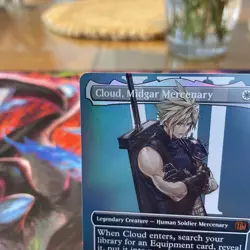 MTG Final Fantasy Cloud, Midgar Mercenary Borderless Foil Fin 375 - Image 4