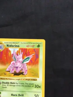Pokemon Cards: Base Set 1st Edition Uncommon: Nidorino 37/102 - Image 3