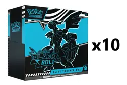 SEALED CASE! 10x Black Bolt SV10.5 Elite Trainer Box Pokemon TCG - Image 1