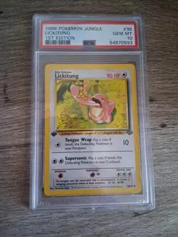1999 Pokemon Jungle Lickitung #38 1st Edition 38/64 PSA 10 FREE SHIPPING - Image 1