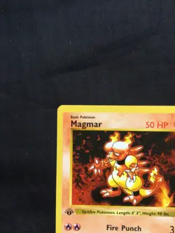 Pokemon Cards: Base Set 1st Edition Uncommon: Magmar 36/102 - Image 2