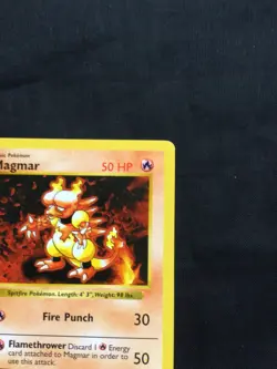 Pokemon Cards: Base Set 1st Edition Uncommon: Magmar 36/102 - Image 3