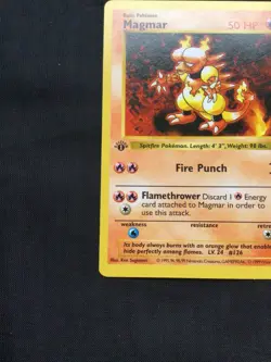 Pokemon Cards: Base Set 1st Edition Uncommon: Magmar 36/102 - Image 5