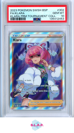 KLARA POKEMON #302 2023 SWSH BLACK STAR PROMO FULL ART ENGLISCH PSA 10 - Image 1
