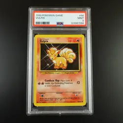 PSA 9 Vulpix 68/102 Pokemon Base Set 1999 Non Holo Graded Card - Image 1