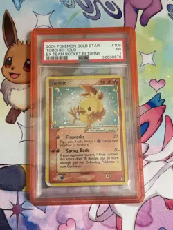 2004 Pokemon Gold Star Torchic 108/109 PSA 1 TEAM ROCKET RETURNS - Image 1