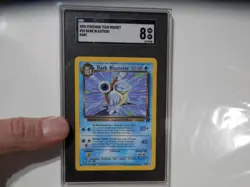 2000 Pokemon Team Rocket Dark Blastoise 20/82 Unlimited Rare PSA 8 NM-MT (SGC) - Image 1