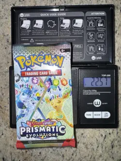 1x 22.57 Gram HEAVY Prismatic Evolutions Pack! Sealed! PRE S&V Pokemon TCG ENG - Image 1