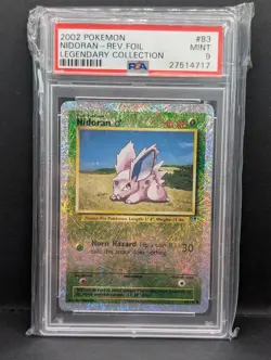 Nidoran M 83/110 Legendary Collection Reverse Holo Ultra Rare Pokemon TCG PSA 9 - Image 1