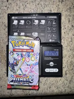1x 22.45 Gram HEAVY Prismatic Evolutions Pack! Sealed! PRE S&V Pokemon TCG ENG - Image 1