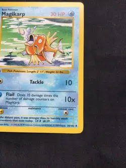 Pokemon Cards: Base Set 1st Edition Uncommon: Magikarp 35/102 - Image 4