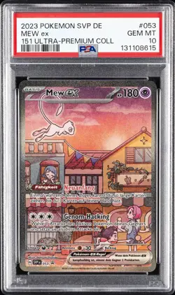 2023 POKEMON GERMAN SVP DE-SV BLACK STAR PROMO 151 ULTRA-PREM COLL MEW EX PSA 10 - Image 1