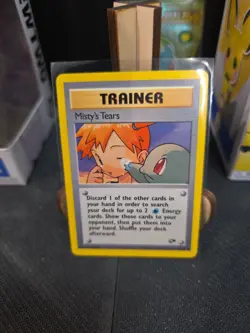 Pokemon 1999 Vintage TCG Trainer Misty's Tears #110/132 Gym Challenge LP - Image 1