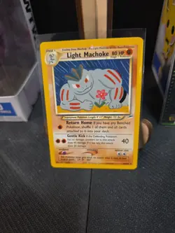 Pokemon TCG Light Machoke Neo Destiny 49/105 Regular LP. - Image 1