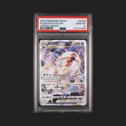 Pokemon Deoxys VSTAR GG46/GG70 Crown Zenith Full Art Ultra Rare Holo PSA 10 - Image 1