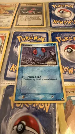 Tentacool 66/92 Reverse Holo Pokemon Card - EX Legend Maker - Stamped - LP - Image 1