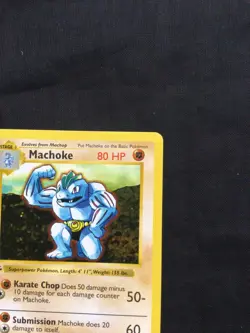 Pokemon Cards: Base Set 1st Edition Uncommon: Machoke 34/102 - Image 3