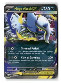 Mega Absol ex 086/132 Double Rare Mega Evolution Pokemon Near Mint - Image 1