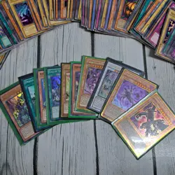 Vintage 1996 Yugioh Cards Lot About 200 Some Holos - Image 2