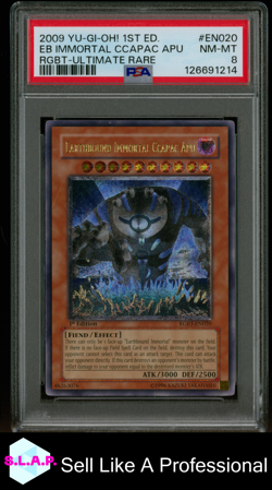 EB IMMORTAL CCAPAC APU RGBT-ULTIMATE RARE YU-GI-OH! 2009 EN020 PSA 8 - Image 1