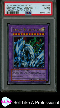 DRAGON MASTER KNIGHT DUELIST PACK: KAIBA YU-GI-OH! 2010 EN027 PSA 9 - Image 1