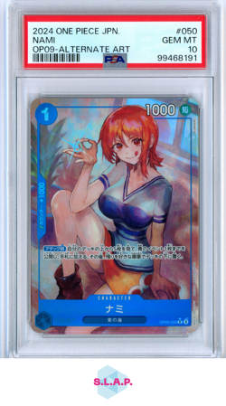 NAMI ONE PIECE #050 2024 EMPERORS IN THE NEW WORLD ALTERNATE ART JAPANESE PSA 10 - Image 1