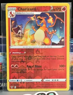 Pokemon TCG Charizard Reverse Holo Rare Card 25/185 Vivid Voltage - Image 1
