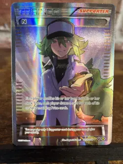 Pokemon N Supporter Card 105a/124 Alternate Art Promo Full Art Holo - Image 1