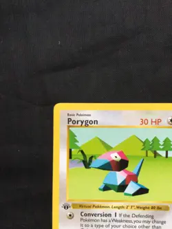 Pokemon Cards: Base Set 1st Edition Uncommon: Porygon 39/102 - Image 2
