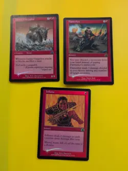 Flameshot, Inflame, Lesser Gargadon - MTG OLD BORDER FOIL 3 CARD. PROPHECY - Image 1