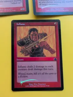 Flameshot, Inflame, Lesser Gargadon - MTG OLD BORDER FOIL 3 CARD. PROPHECY - Image 2