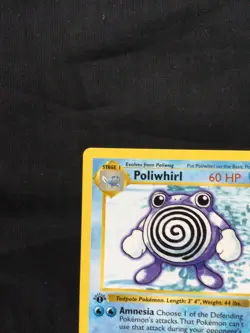 Pokemon Cards: Base Set 1st Edition Uncommon: Poliwhirl 38/102 - Image 2