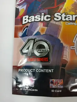 Transformers 1st Season Basic Starter Pack AR Vanch Card Trading Game Set New - Image 2