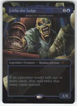 Eddie the Judge Bruvac the Grandiloquent Rainbow Foil 2181 M MTG SL NM - Image 1