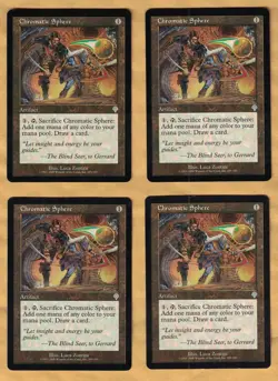 4x Chromatic Sphere (Invasion, Uncommon, English, 2000) MTG 4 - Image 1