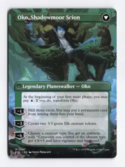 Oko, Lorwyn Liege (Borderless) #287 Mythic Lorwyn Eclipsed ECL PACK FRESH - Image 2