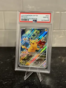 Pikachu SVP027 - Pokemon Paldea Evolved ETB Black Star Promo - PSA 10 - Image 3