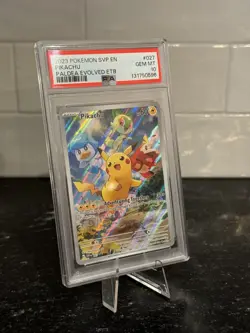 Pikachu SVP027 - Pokemon Paldea Evolved ETB Black Star Promo - PSA 10 - Image 4