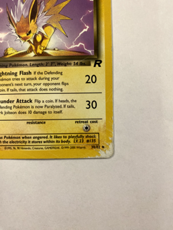 Dark Jolteon - [1st Edition] #38 Pokemon Team Rocket - Image 4